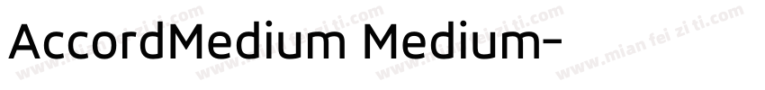 AccordMedium Medium字体转换